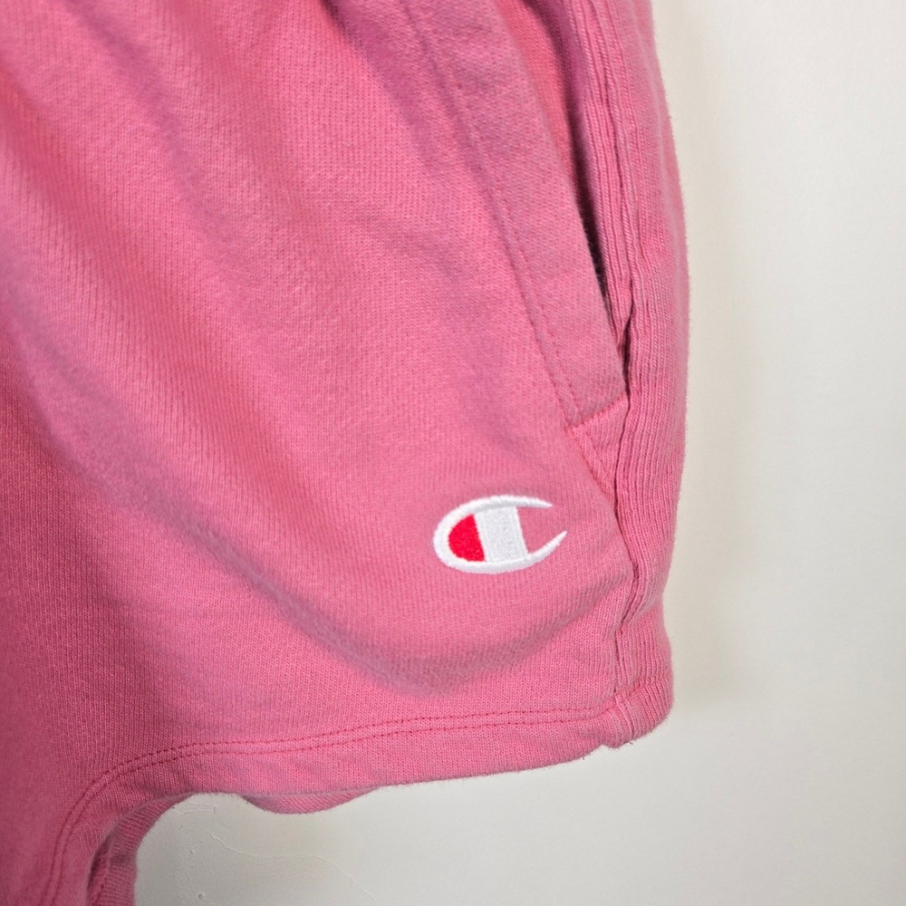 Champion Reverse Weave Pink Sweat Athletic Shorts Womens Size‎ Small Drawstring - Picture 3 of 7